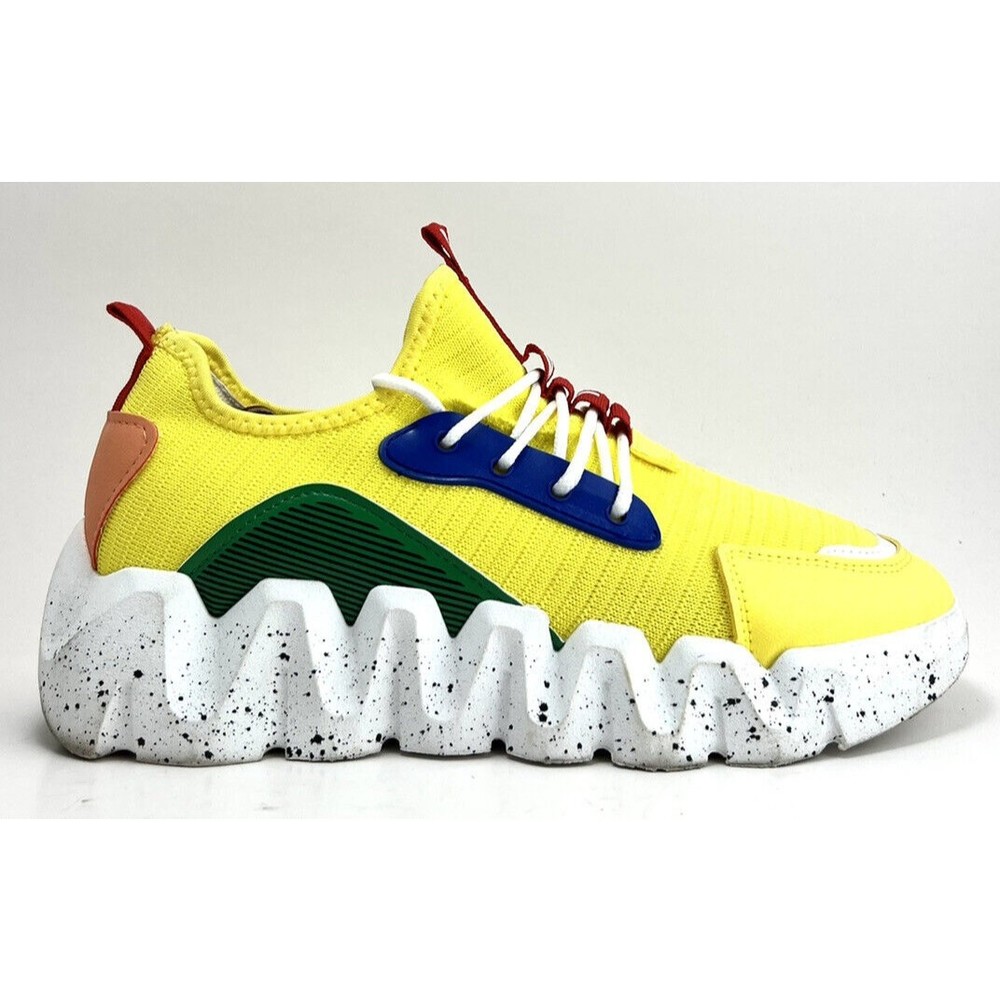 Pony Zig Tech Mars Yellow Lace Up Women’s Sneakers PP Mars2 Size 10 - Picture 5 of 10